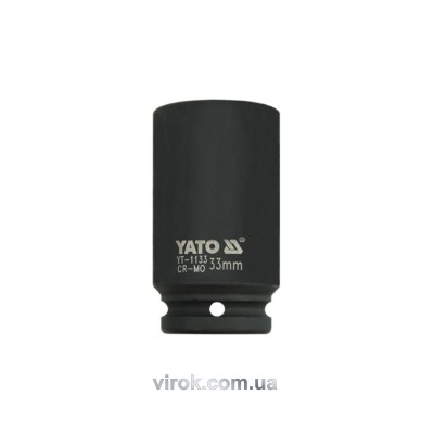 Головка торцевая ударная шестигранная YATO 3/4" М33 х 90 мм YT-1133