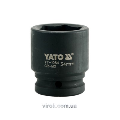 Головка торцевая ударная шестигранная YATO 3/4" М34 х 56 мм YT-1084