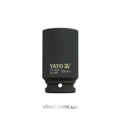 Головка торцевая ударная шестигранная YATO 3/4" М35 х 90 мм YT-1135