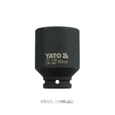 Головка торцевая ударная шестигранная YATO 3/4" M48 х 90 мм YT-1148