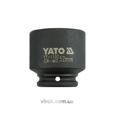 Головка торцевая ударная шестигранная YATO 3/4" М52 х 72 мм YT-1102