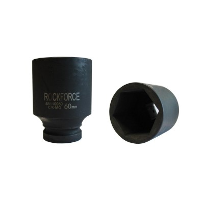 Головка ударная глубокая 1", 60мм (6гр.) ROCKFORCE RF-48510060 Головка ударная глубокая 1", 60мм (6гр.) ROCKFORCE RF-48510060