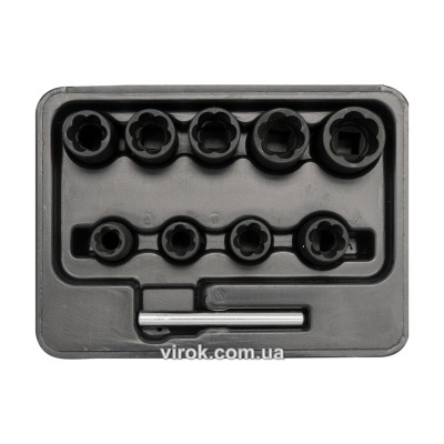 Головки для сломанных винтов YATO 3/8" 10 мм 10 шт YT-0603