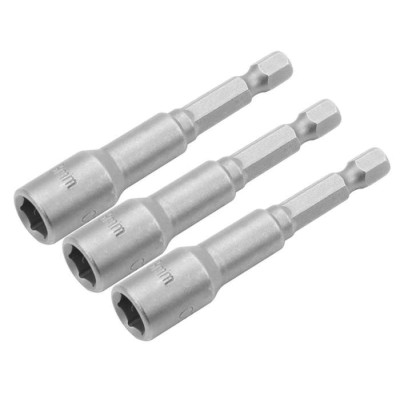 Головки магнитные 10 мм 1/4"х65 мм 3шт Tolsen 77845