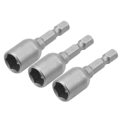 Головки магнитные 10 мм 1/4"х48 мм 3 шт Tolsen 77825
