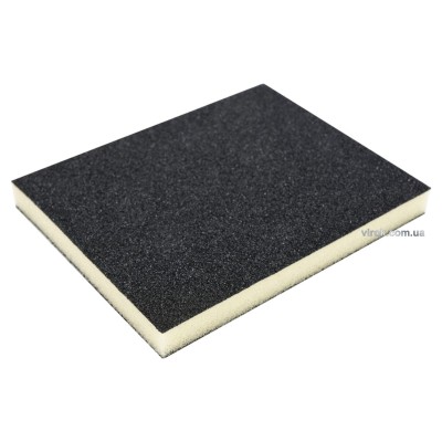 Губка шліфувальна двостороння VOREL Р60 124 х 98 х 12 мм 7911