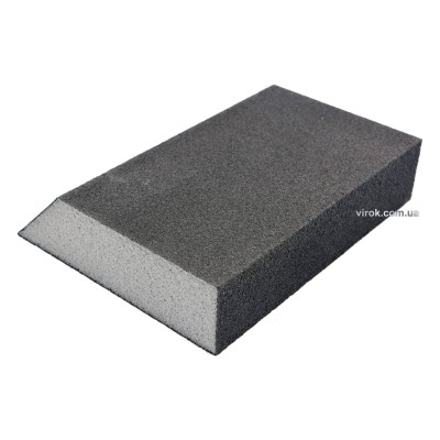 Губка шліфувальна трапецієподібна VOREL Р80 125 х 90 х 65 х 25 мм 8302