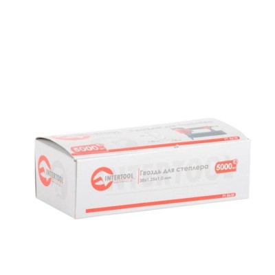 Цвях для степлера PT-1603, PT-1612 38мм (18GA) 1.0*1.25мм 5000шт/упак Intertool PT-8638