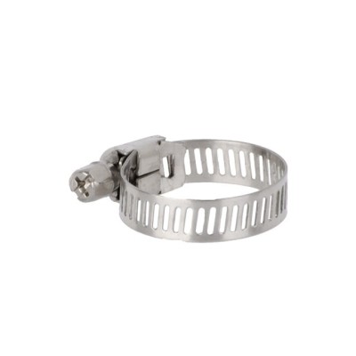 Хомут нержавеющая сталь 8 мм D 14-27 мм Intertool TC-1014