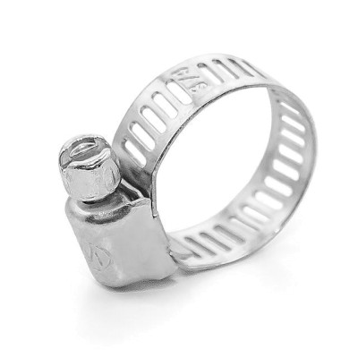 Хомут стальной оцинкованный 8 мм D 11-20 мм Intertool TC-0011