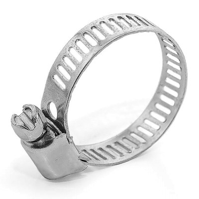 Хомут стальной оцинкованный 8 мм D 14-27 мм Intertool TC-0014