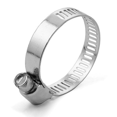 Хомут стальной оцинкованный 8 мм D 18-32 мм Intertool TC-0018