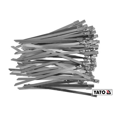 Хомут зажимной с нержавеющей стали YATO 4.6 х 125 мм 100 шт YT-70560