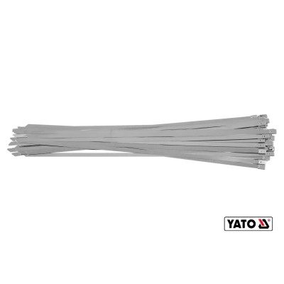 Хомут зажимной с нержавеющей стали YATO 8 х 550 мм 50 шт YT-70587