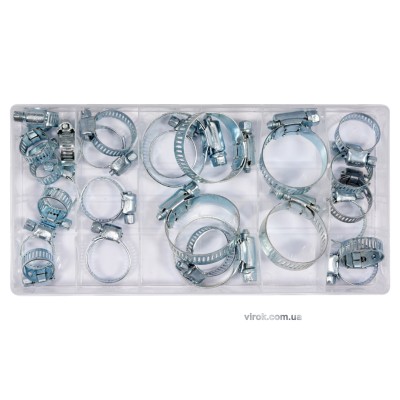 Хомуты винтовые металлические YATO ?16-40 мм 26 шт YT-06782