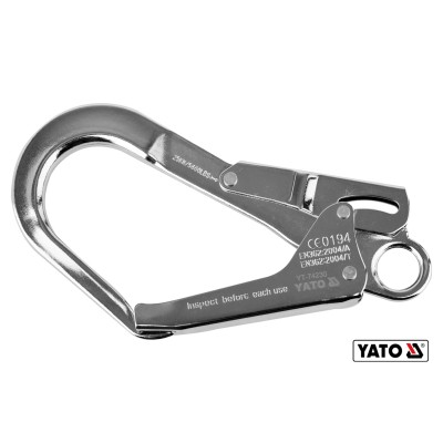 Карабин стальной YATO с разводом- 54 мм 220 мм YT-74230