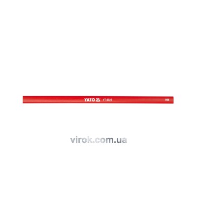 Карандаш столярный красный YATO 245 х 12 мм 144 шт YT-6926