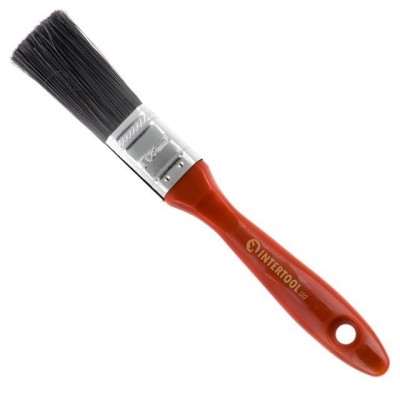 Пензель флейцевий "Лакра", 25*13*54 мм, пластикова ручка Intertool KT-1425