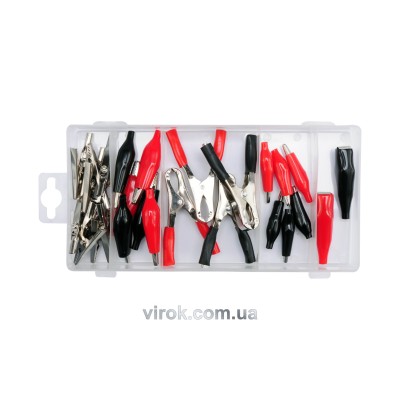 Клещи контактные "крокодильчики" YATO 28 элементов YT-06870