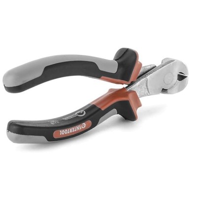 Кліщі торцеві 160мм, CrV, ізольовані ручки Intertool NT-0236