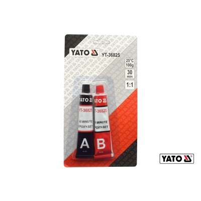 Клей двухкомпонентный эпоксидный YATO 20-30 мин по 28 г YT-36825
