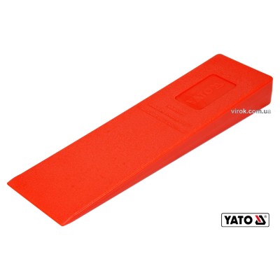 Клин для раскалывания дерева пластиковый YATO 300 x 85 x 35 мм 430 г YT-79880
