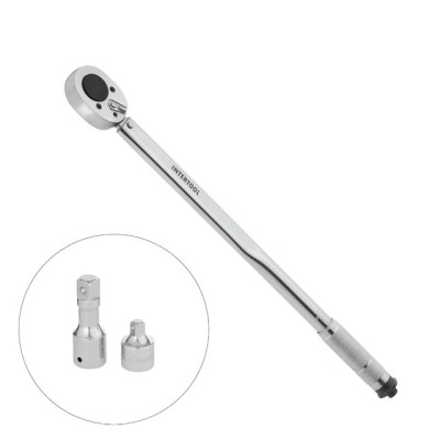 Ключ динамометричний 3/4" 70-420NM, перехідник 3/4"*1/2'', подовжувач 100мм 3/4 Intertool XT-9010