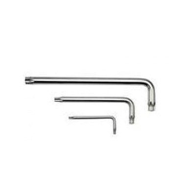 Ключ Г-образный TORX длинный T25H с отверстием ROCKFORCE RF-76725L