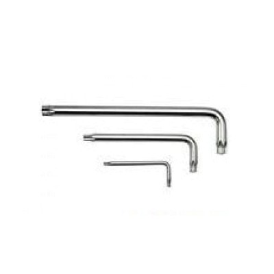 Ключ Г-образный TORX длинный T27H с отверстием ROCKFORCE RF-76727L