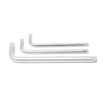 Ключ Г-образный TORX экстра длинный T-60H с отверстием ROCKFORCE RF-76760XL