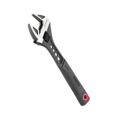 Ключ розвідний 200мм кований, рукоятка TPR, HRC 40~50, Cr-V STORM Intertool XT-0075