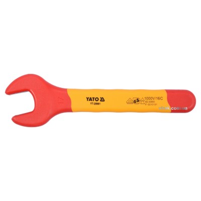 Ключ рожковый диэлектрический YATO М17 мм VDE до 1000 В YT-20961