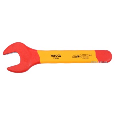Ключ рожковый диэлектрический YATO М22 мм VDE до 1000 В YT-20965