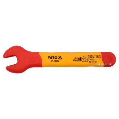Ключ рожковый диэлектрический YATO М6 мм VDE до 1000 В YT-20950