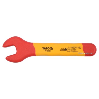 Ключ рожковый диэлектрический YATO М9 мм VDE до 1000 В YT-20953