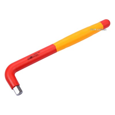 Ключ шестигранный Г-образный диэлектрический YATO HEX 12 x 60 x 260 мм VDE до 1000 В YT-21127