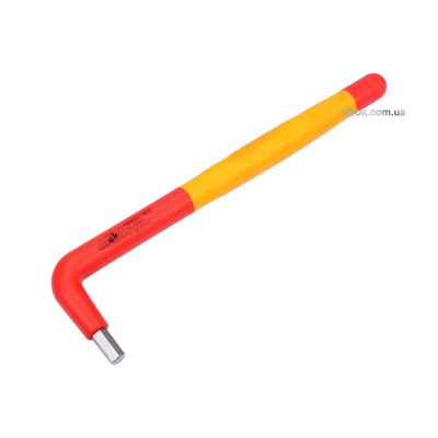 Ключ шестигранный Г-образный диэлектрический YATO HEX 6 x 47 x 180 мм VDE до 1000 В YT-21123