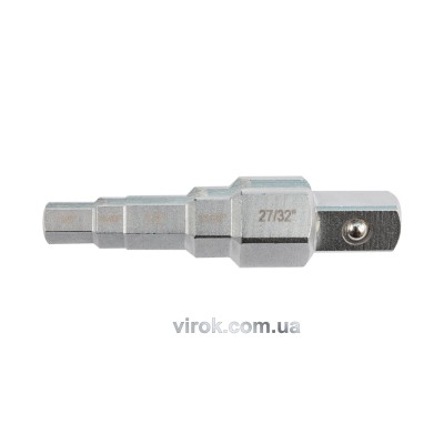 Ключ ступенчатый YATO 1/2" к головкам 3/8", 29/68", 1/2", 21/32", 27/32" YT-03316