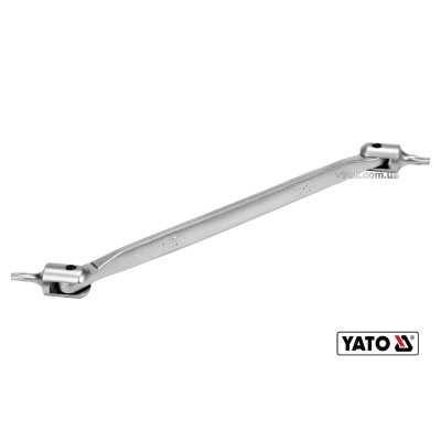 Ключ TORX двусторонний шарнирный YATO Т15 х Т20 202 мм Cr-V YT-05311
