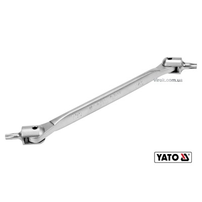 Ключ TORX двусторонний шарнирный YATO Т30 х Т40 229 мм Cr-V YT-05313
