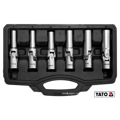 Ключи торцевые для свечей YATO 3/8" 8-16 мм 6 шт + кейс YT-05339