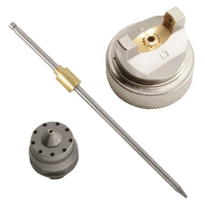 Комплект форсунки 1.3мм для фарбопульта HVLP PT-0102 (дюза, повітряна головка, голка) Intertool PT-2000