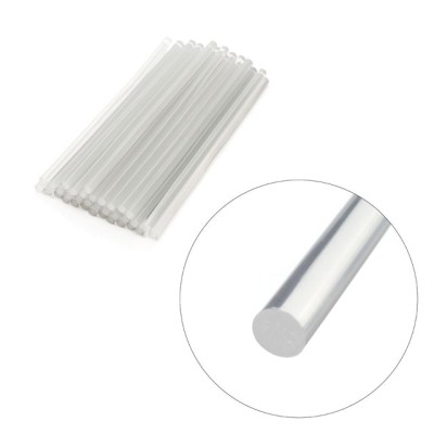 Комплект клейових стрижнів прозорих 11.2мм*300мм, уп. 1кг Intertool RT-1026