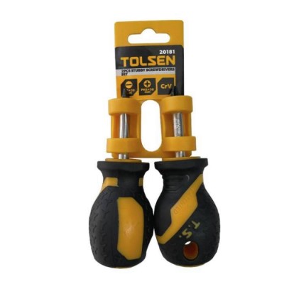 Комплект коротких ударных отверток STUBBY 2 шт. Tolsen 20181