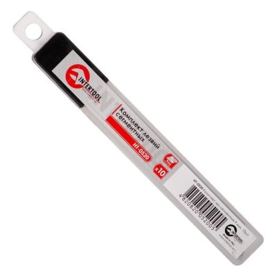 Комплект лез сегментних 9 мм, 10шт Intertool HT-0520