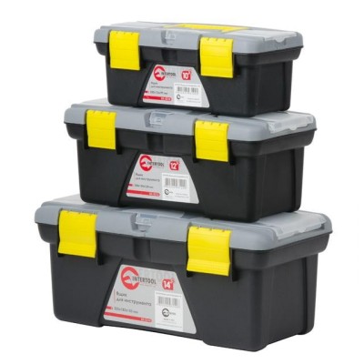 Комплект ящиків для інструментів 3шт (ВХ-0310 10"/ВХ-0312 12"/ВХ-0314 14") Intertool BX-0303