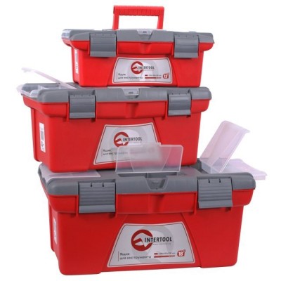 Комплект ящиків для інструментів 3шт(ВХ-0413 13"/ВХ-0416 16"/ВХ-0418 18") Intertool BX-0403