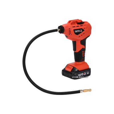 Компрессор аккумуляторный YATO Li-Ion 18 В 2 Ач 1 МПа 14 л/мин YT-82894