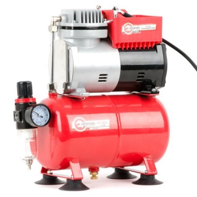 Компресор безмасляний 3 л, 0.3 кВт, 220 В, 3.2 атм, 45 л/хв Intertool PT-0001