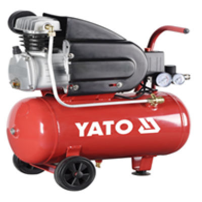 Компрессор сетевой YATO 230 В, 1,5 кВт, давление ? 8 Bar, под. воздух-188 л / мин, ресивер- 50 л YT-23235
